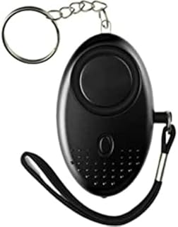 Personal Alarms for Women - Police Approved 140DB Loud Security Alarms Keychain with LED Light,Defence Panic Rape Attack Small Personal Safety Alarms for Women Kids and Night Walkers,Black