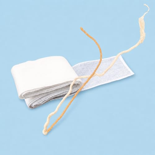 Image of 6.25 Meter Vastra Dhauti Cotton Cloth + 1 Pc Cotton Neti Sutra - Soft Yogic Kriya Tool for Internal Cleansing & Sinus Health - Hatha Yoga Practice Kit (1)
