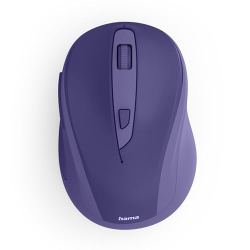 Hama Ratón inalámbrico (ratón óptico inalámbrico sin Ruido de Clic, diseño ergonómico, 6 Botones, con Botones de navegador, 800/1200/1600 dpi, tecnología de 2,4 GHz, Ideal como ratón de Ordenador