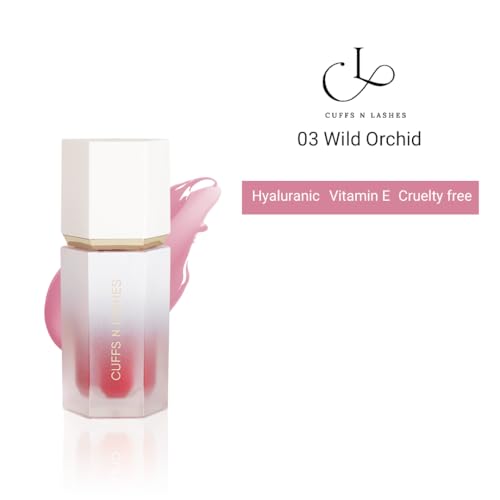 Image of Cuffs N Lashes After Glow Liquid Blush Gel Cream 6ml - 03 Wild Orchid | Pigmented, Hydrating Blush with Hyaluronic Acid &Vitamin E | Smooth Blendable Gel-Cream Texture
