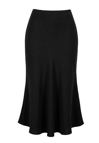 Jupe fendue en satin elastique Alcea Rosea chic pour un mariage elegant