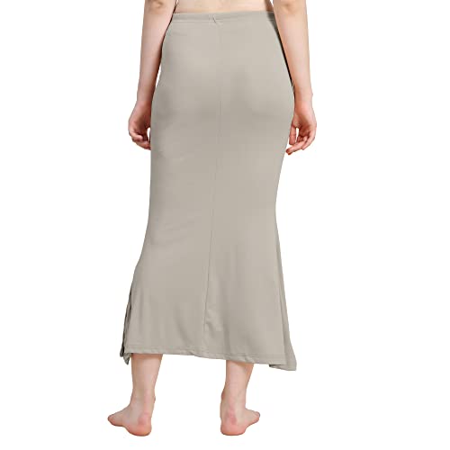 Image of Amazon Brand - Anarva Women Cotton Blended Saree Shapewear Regular Petticoat Skirt For Saree