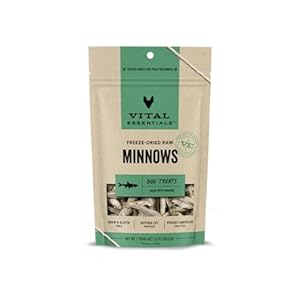 Vital Essentials Freeze Dried Raw Single Ingredient Dog Treats (Minnows)
