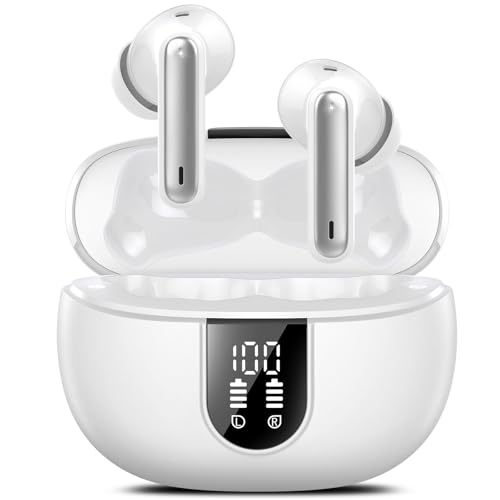 Image of VEKJ Ai Translation Earbuds Real Time 165 Languages Translator, Light White