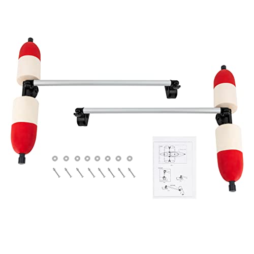 Kayak Stabilizer, Kayak Outrigger Stabilizer Portable Canoes Outrigger Stabilizer, Detachable PVC Kayak Inflatable Boat Outrigger with Quick Release Buttons, Kayak Stabilizer System for Kayak Canoe