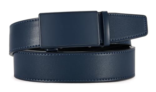 Image of CHAOREN Mens Leather Ratchet Belt - 1 3 /8 inch for Dress Pants