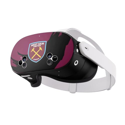 Head Case Designs Officially Licensed West Ham United FC Sweep Stroke Art Vinyl Sticker Skin Decal Cover Compatible with Meta Quest 3S