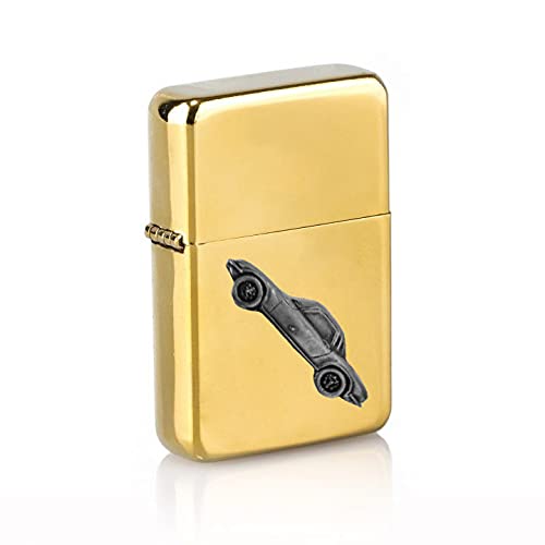Briquet essence British Car Elan Coupe Série 3 rechargeable doré coupe-vent avec clapet