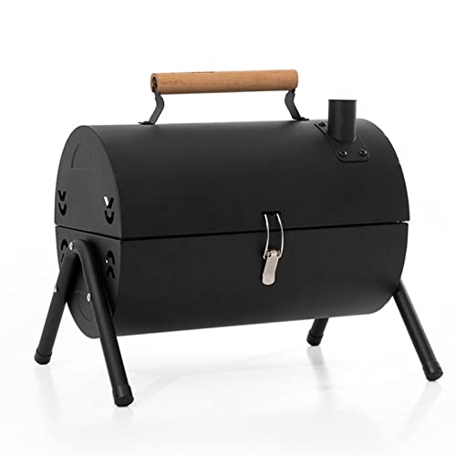 Przenośny dwustronny grill do grillowania - blacha walcowana na zimno na węgiel drzewny na piknik kempingowy i imprezy na podwórku - idealny sprzęt do gotowania na świeżym powietrzu