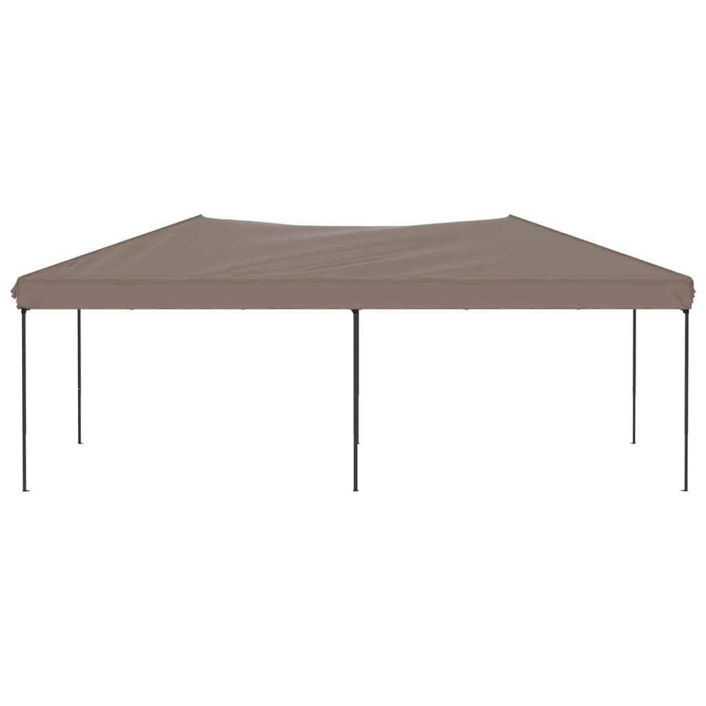 Faltbares Partyzelt Taupe 3x6 m Pavillon aus 210D Oxford-Gewebe mit UV-Schutz stabilem Stahlgestell wasserdicht für Garten, Terrasse, Camping, Event, Grillen, Outdoor