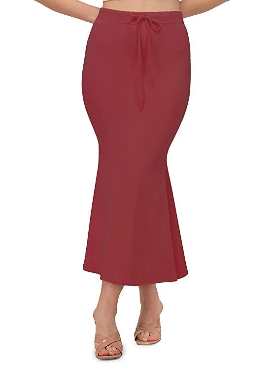 Women's High Waist Mermaid Skirt | Bodycon Fishtail Midi Skirt with Drawstring Waist | Stretchy Casual Long Pencil Skirt for Office, Party-picture-53