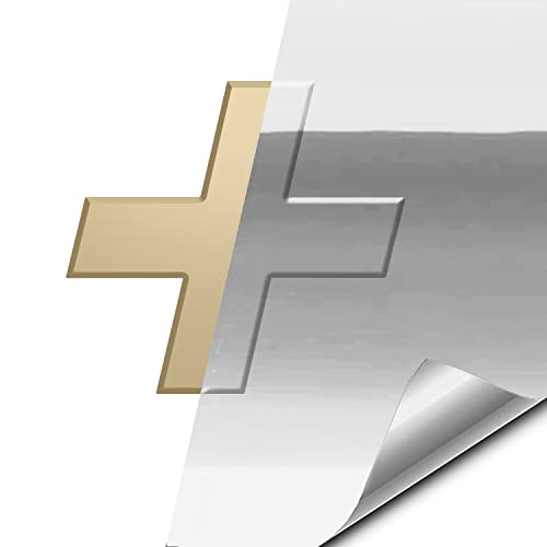 VViViD XPO Silver Chrome Chevy Bowtie Logo Wrap Kit (2 Rolls (11.8 Inch x 4 Inch))