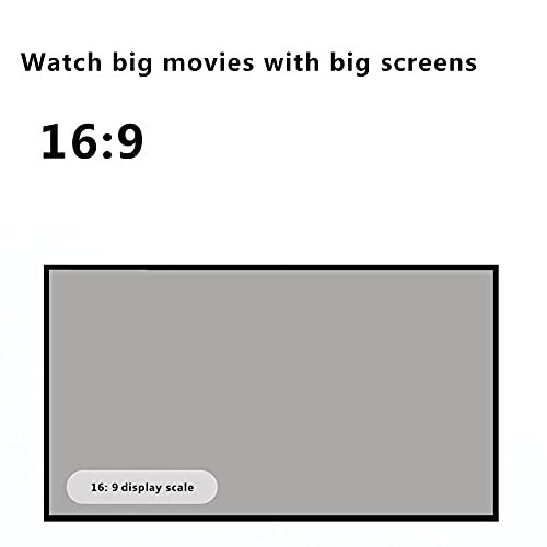 Cement Tela Do Projetor Portátil HD 16: 9, Cortina De Projeção Dobrável De 60-130 Polegadas Com Bord
