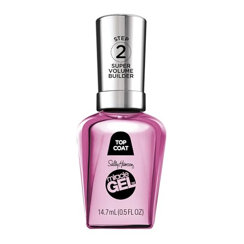 Sally Hansen Miracle Gel, SuperVolume Builder IV, Smalto Top Coat, Senza l’Utilizzo di Lampada UV, 15ml
