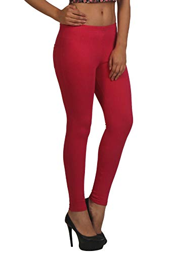 Image of Frenchtrendz Women's Skinny Fit Mid Rise Stretchable Cotton Spandex Jegging Pull On (XS-4XL)