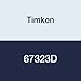 Timken 67323D Tapered Roller Bearing, Double Cup, Standard Tolerance, Straight Outside Diameter, Steel, Inch, 7.7500" Outside Diameter, 3.6250" Width