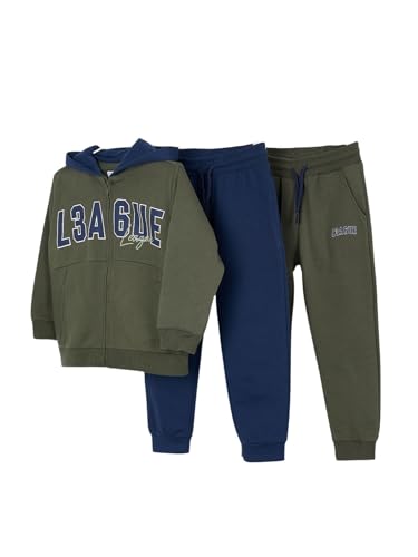 Mayoral Basic plush 2 pants tracksuit for Boys Olive