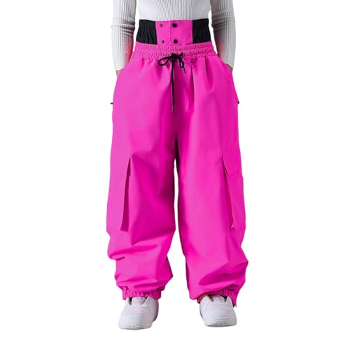 Pantalones cargo para hombre, para snowboard, invierno, esquí, exteriores, resistentes al viento, aislados, para actividades en clima frío, montañismo, senderismo, senderismo y uso diario