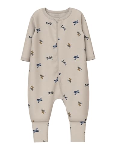 Name IT Herren Nbmnightsuit Zip Ff Airplane Noos, Peyote, 86 EU