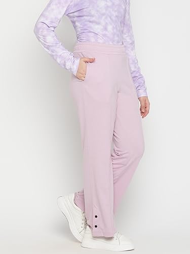 Image of Li'l Tomatoes Girls Flarred Trackpant | 100% Looper Fabric | Elastic Waist | Straight Fit Casual Wear | Soft & Warm | 9-16 Years