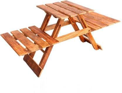 Handmade Flower Port Stand Table for Bedroom and Living Room Solid Wood Side Table (Finish Color - Brown, Pre-Assembled) Size: 45.72 x 30.48 cm