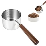 Taza Medidora Croquetas, Cuchara Medidora para Mascotas, Medici?n Preciso de Comida para Perros, Escalas Claras, Accesorio de Acero Inoxidable para...