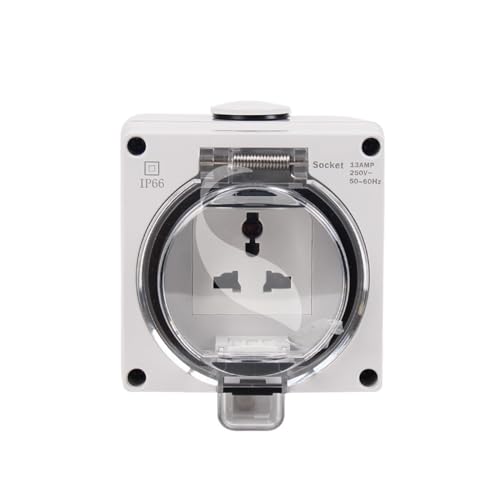 Prise de sécurité étanche SPL66-U pour aménager la terrasse plastique PC 3 trous extérieur