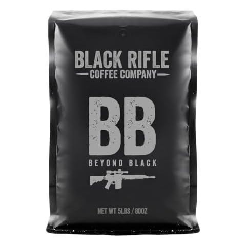 Black Rifle Coffee Company Beyond Black, Dark Roast Ground Coffee, 5 lb Bag Cover