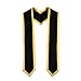 Newrara Deluxe Unisex Adult Plain Graduation Honor Stole Sash Classic End with Trim 72