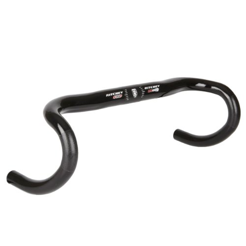 Serraggio: 31.8 mm Ritchey Manubrio PRO Evo Curve Roadlenker 31.8, Nero (Wet Black), 40cmx128mm