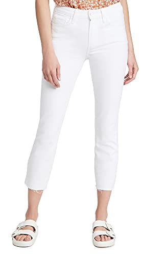 PAIGE Women's Cindy High Rise Straight Leg Crop Jean