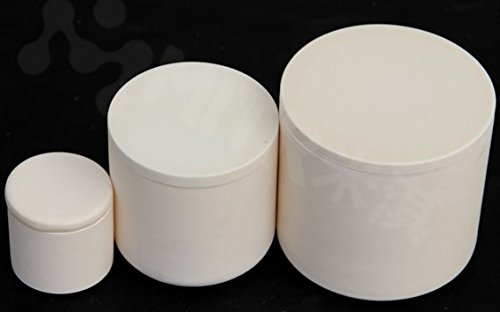Hanchen 100 ml tarro de trituración de alúmina Lab bola planetaria molino de molienda tarro, taza y cuenco