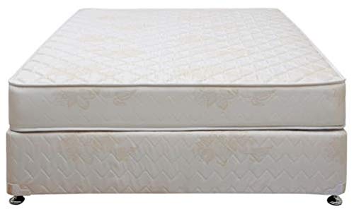 Danford Relaxing Devan Bed with Spring Mattress 90cm x 190cm, Off White, DevanBed, Twin