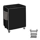 MOLLYAIR Storage Shelf Cart Cover,Waterproof Storage Shelving Unit Cover Protective Storage Rack Dust Cover Shelf Warehouse Basement Kitchen Living Room 32' L x 18' W x37 H, Without Rolling Cart