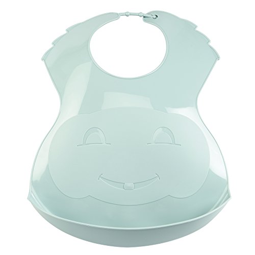 THERMOBABY Bavoir Plastique avec Récupérateur Vert Céladon