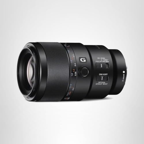 Sony SEL90M28G FE 90mm f/2.8-22 Macro G OSS Standard-Prime Lens for Mirrorless Cameras,Black