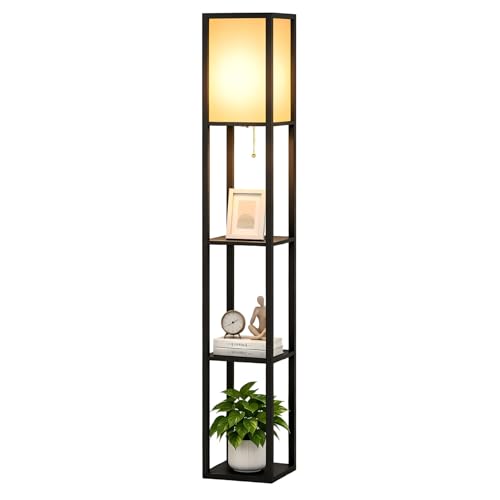 ARTETHYS Floor Lamp with Shelves Standard Tall Lamps for Living Room