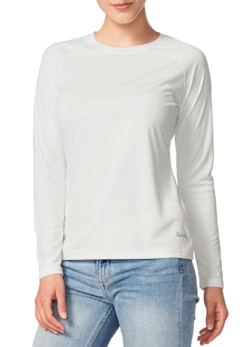 baleaf Women's UPF 50+ Sun Shirts Long Sleeve Stretchy A01-white M
