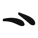 Crystallove 10pcs Velvet Clothing Hangers Shoulder for Closet Holder and Oragnizer (black)