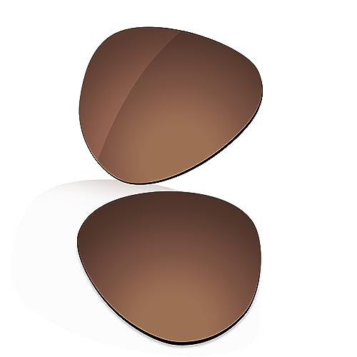 Image of LenzReborn Polarized Lens Replacement for RayBan Aviator RB3025 62mm Sunglass - Rust Brown - Polarized