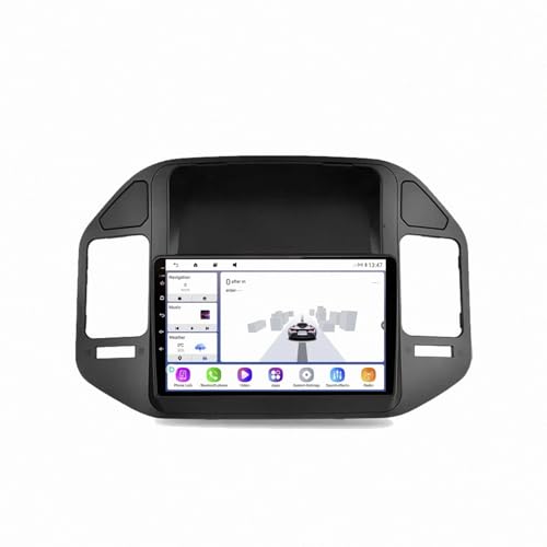 Radio Coche 2 DIN para Mitsubishi Pajero 3 V70 V60 con GPS y Pantalla Táctil