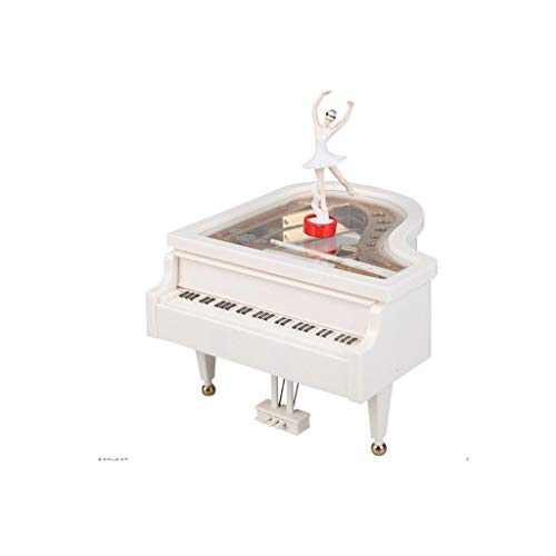 GaRcan Caja de música giratoria para Chica Bailarina, Caja de música de Piano, decoración Decorativa para Regalar a Novia, Regalo de cumpleaños Creativo