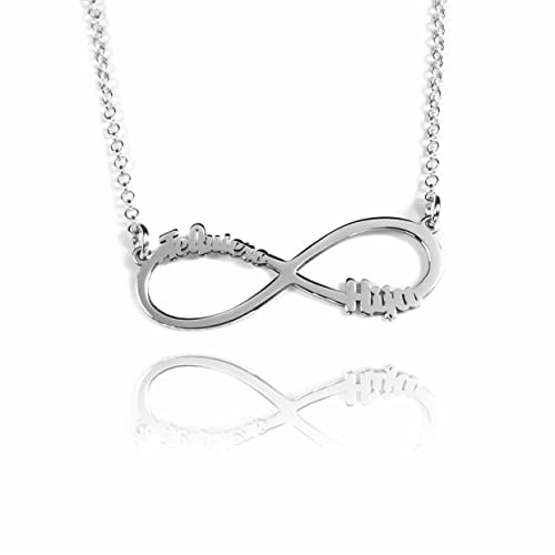 Collar infinito “Te quiero Hija” en plata de ley 925 | Colgante 3...
