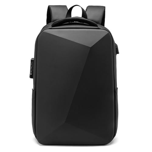 XINYASEE Sac à Dos pour ordinateur portable, sac à Dos de voyage étanche, sac à dos d'affaires en EVA, sac à dos d'école antivol unisexe avec port de chargement USB Noir