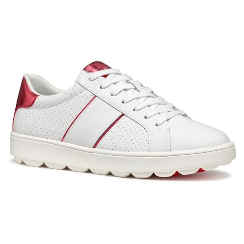 Zapatillas Deportivas Mujer Blancas Piel Marca Geox