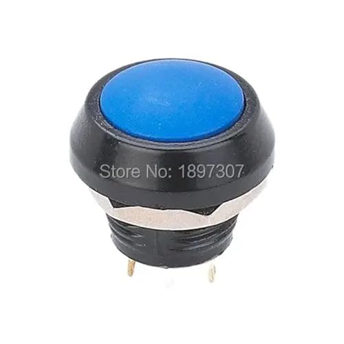 Interruptor antivandálico de 12 mm terminal de tornillo amarillo para panel metálico 4