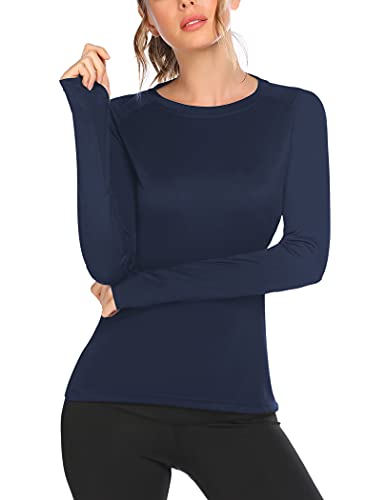 Coorun ladies moisture wicking sport shirts thumb holes running s…