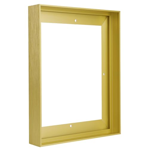 Image of 24x36 DIY Metal Canvas Frame,1.25 inch Deep Floater Frame,Light Gold | YIVIVEN Canvas Frame for Wall Decor,Floater Frame for Canvas Painting,Floating Frames for Prints Artwork(24 inchx36 inch,Light Gold)