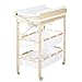 roba-kids - Combinacion bañera cambiador roba 'Baby Pool', bañera con cambiador encima plegable, en madera natural, colchoneta del cambiador en blanco, 99x78x46.5 cm (Paquete de 1)