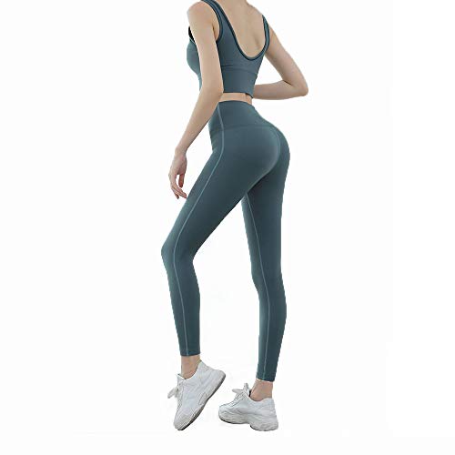 Specific Heart Women's Workout Outfit 2 Pieces Seamless Yoga Leggings with Sports Bra